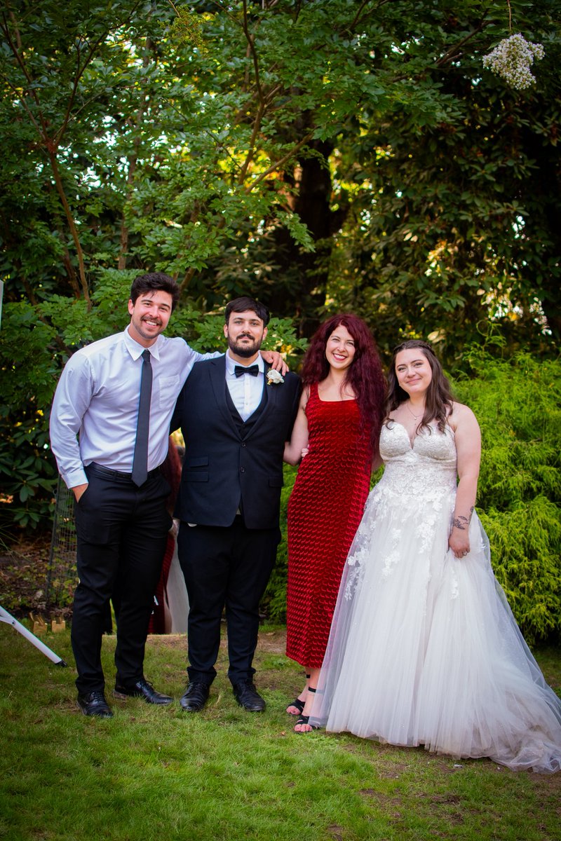 samibogle's tweet image. “Ok Google, play ‘Love Story’” 🎼

Couldn’t stop smiling while celebrating my honorary bro @AlexMacielMusic &amp;amp; the effervescent @Jenna_Andersonn 🤍