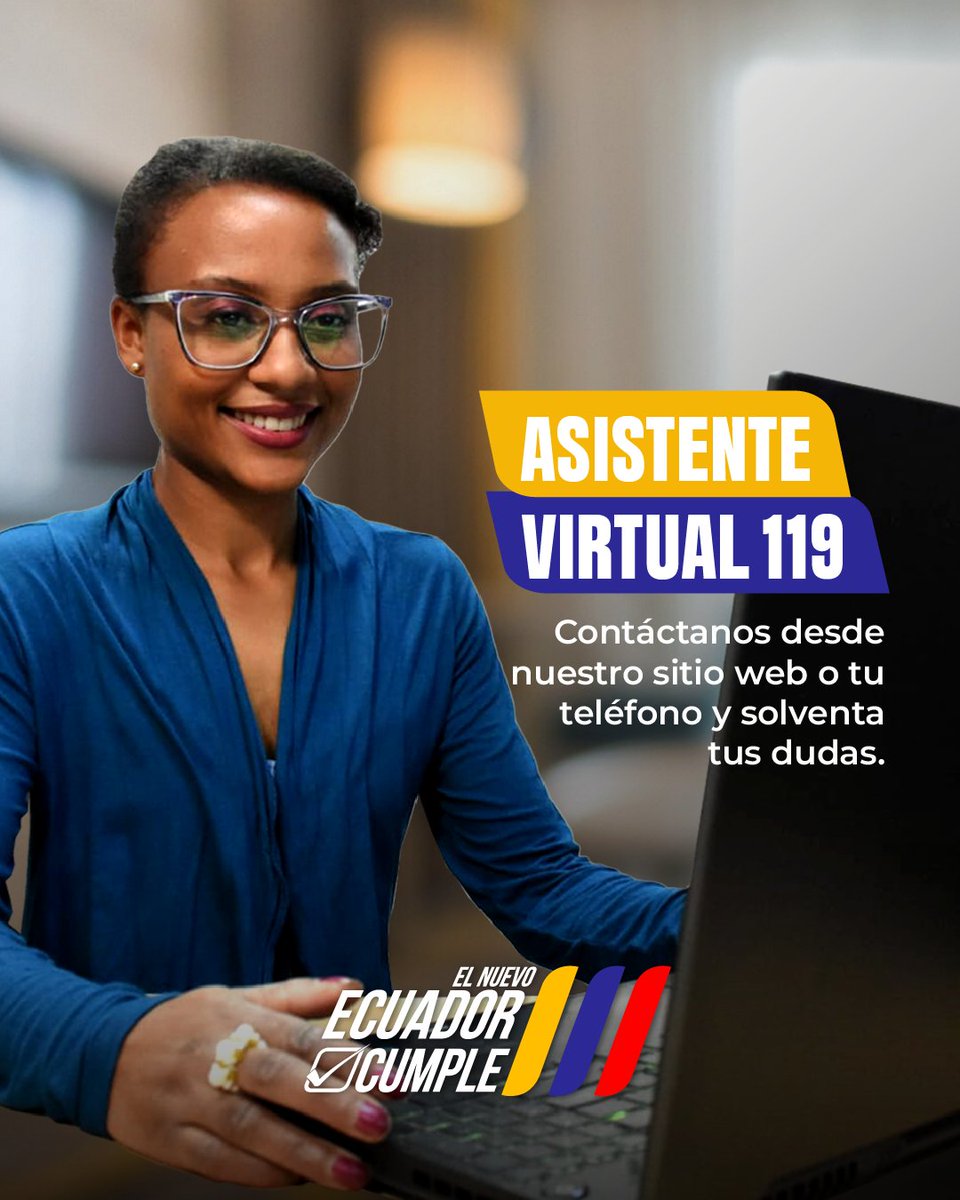 RegistroCivilec's tweet photo. 🔔 ¿No sabes cuándo se caduca tu cédula o pasaporte?
¡No te preocupes!
Puedes obtener esa información al instante. Solo marca a nuestra #AsistenteVirtual119 o visita nuestra web.📅
#RegistroCivilTeEscucha
#ElNuevoEcuadorCumple https://t.co/22AEJRkEhX