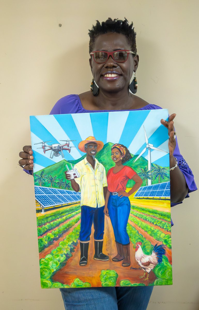 uvisoa's tweet image. We are excited to announce that Ms. Danica M. David is the official Poster Artist for the 54th Agriculture and Food Fair of the U.S. Virgin Islands! Her stunning artwork will serve as the icon for the 54th AgriFest event and all related activities. #AgriFest54 #USVI #LocalArt