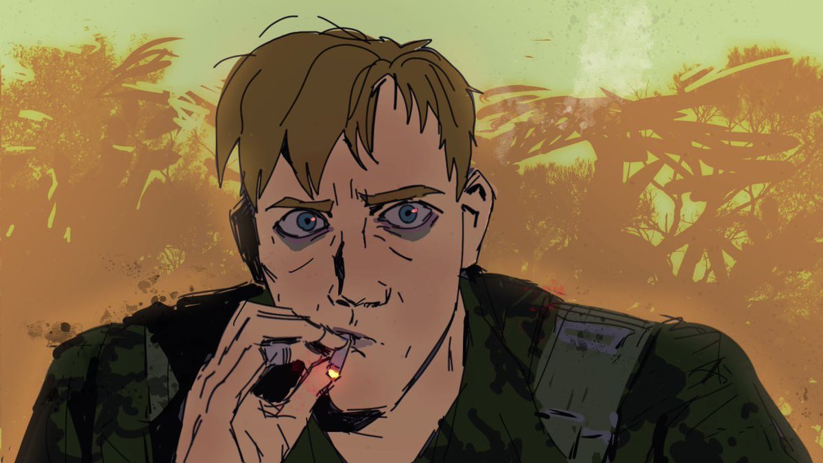 Chertiloida_art's tweet image. old jacket art from 2023
#hotlinemiami