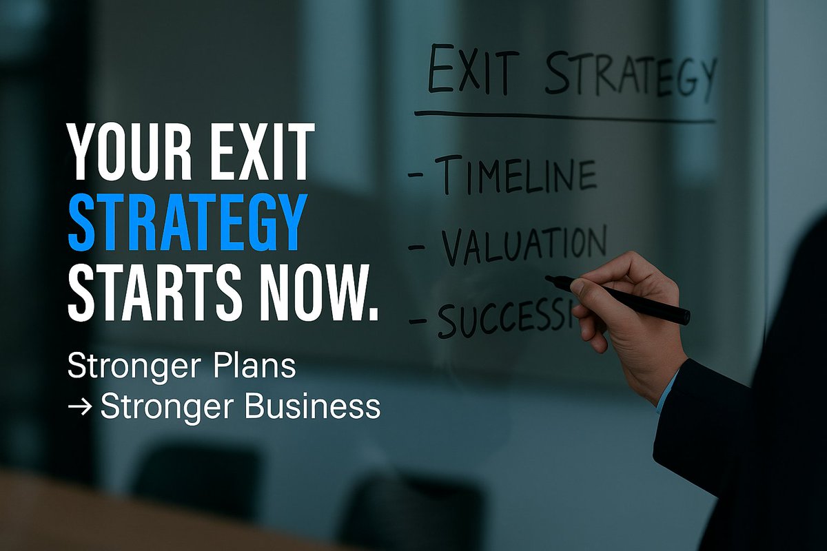 talk2cc's tweet image. Consultants: Your exit strategy shapes every decision you make right now.
The sooner you plan, the stronger and more valuable your business becomes.
👉 Take the first step toward a confident future. Read more. &amp;gt; na2.hubs.ly/H023YSb0
#financialfreedomfriday #completecontroller