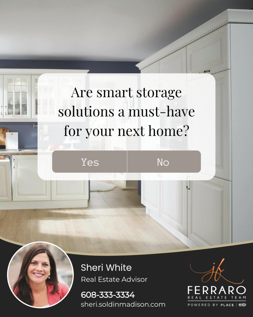 sheriwhite's tweet image. 🏡 Are smart storage solutions a must-have or a bonus?

Whether it’s a walk-in pantry, built-in shelving, or under-stair drawers, the right storage can transform how a home feels and functions.

Would you call it a necessity for your next move?

#homedesign #smartstorage