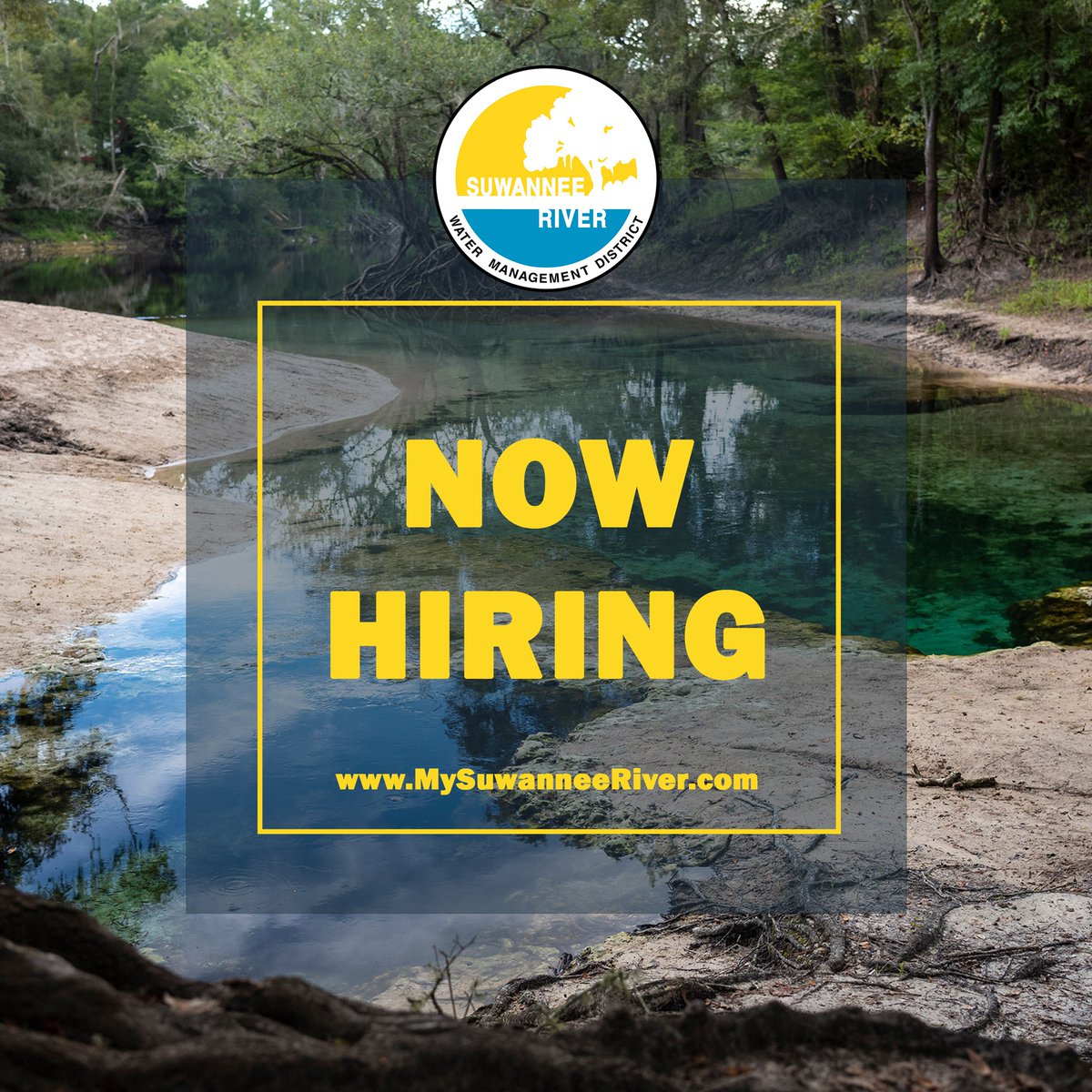 📢 Apply Today 📢

💧 Engineer Specialist, Engineer I, Engineer II, or Engineer III
💧 OPS Administrative Assistant 

Complete our online application at MySuwanneeRiver.com for consideration.
