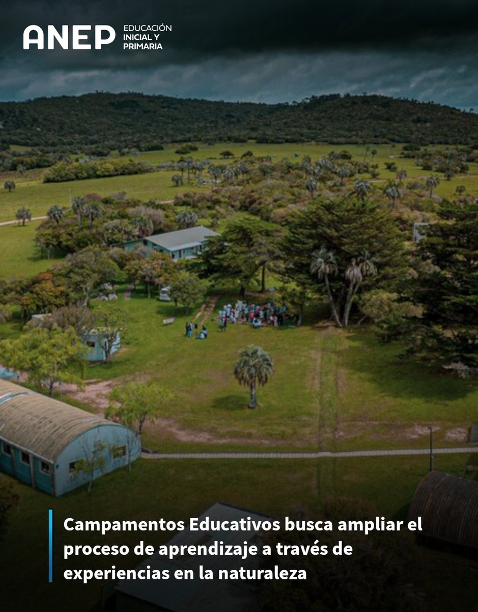 Campamentos Educativos busca ampliar el proceso de aprendizaje a través de experiencias en la naturaleza. 

🌐 Leé más: dgeip.edu.uy/prensa/5350-ca…