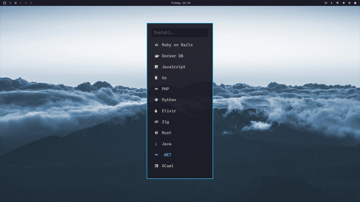 fboucheros's tweet image. How to install or upgrade .NET 10 on #omarchy? 
simple:
Super + Alt + space
Install &amp;gt; Development &amp;gt; .NET
Voila!
#dotnet