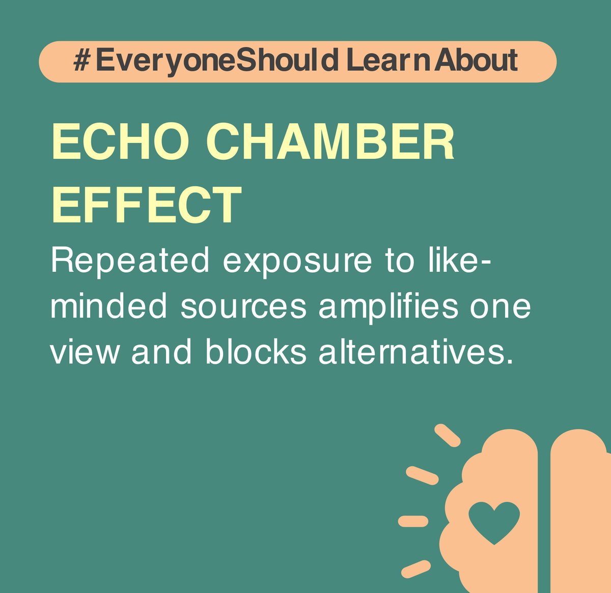 JennyGRankin's tweet image. Echo chamber effect: Repeated exposure to like-minded sources amplifies one view and blocks alternatives. #EveryoneShouldLearnAbout #polarization #communication #communicationskills