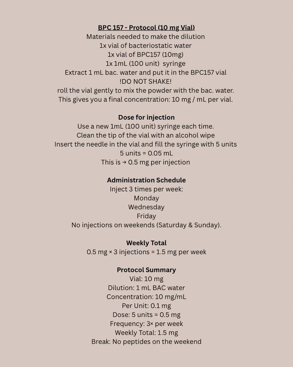 No gatekeeping this is my BPC157 Peptide Protocol. How I prepare my peptide, schedule etc. #peptides #bpc157 #peptide #healingwithpeptides #peptideprotocol #healing #recovery No gatekeeping this is my BPC157 Peptide Protocol. How I prepare my peptide, schedule etc. #peptides #bpc157 #peptide #healingwithpeptides #peptideprotocol #healing #recovery