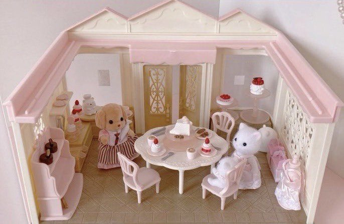 sylvanian families village cake shop set