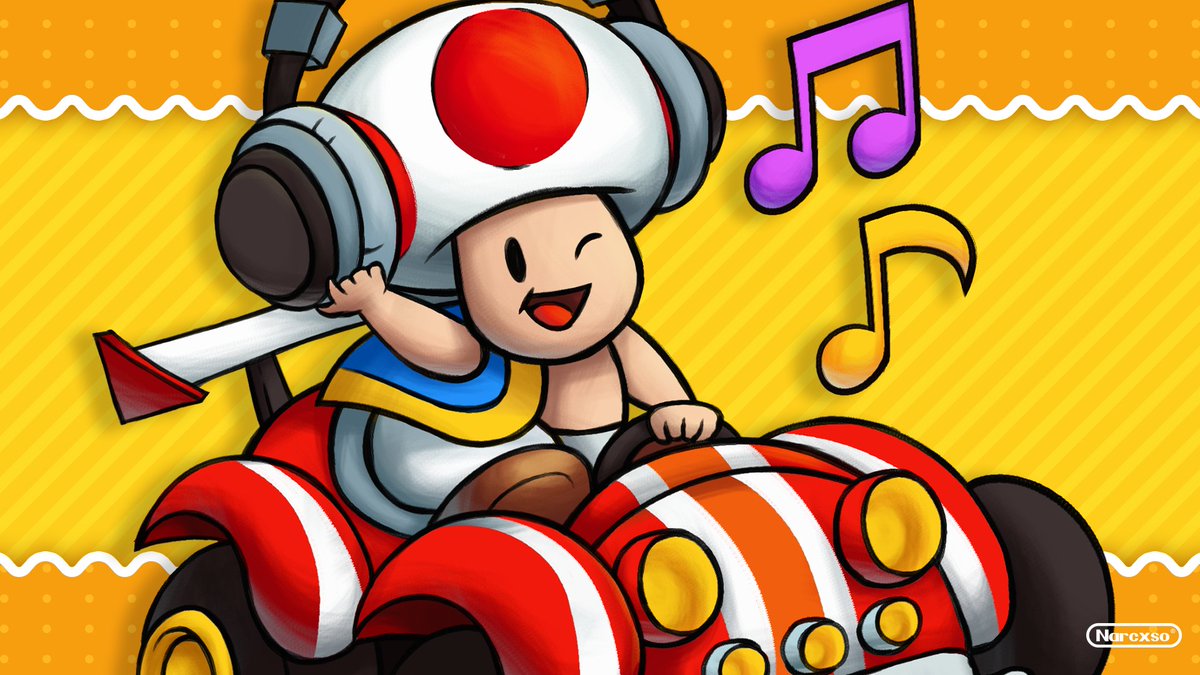 New Mario &amp; Luigi-style artwork — Toad vibing in the Rally Romper.

Commission for <a href="/sjoeyb_/">joey</a> !