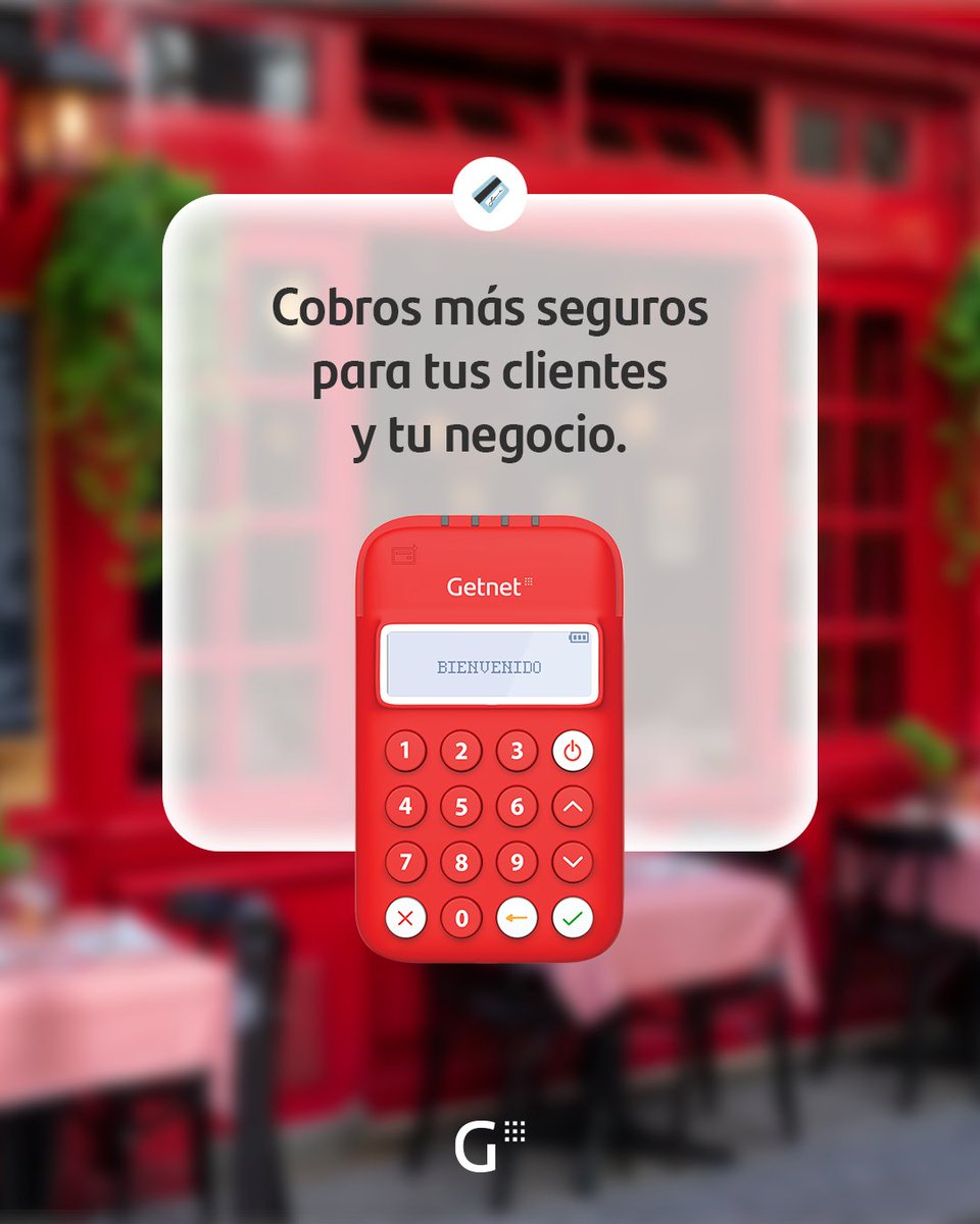 Además de ser más fácil y rápido, con Getnet tus cobros, tus clientes y tu negocio siempre están protegidos 🔒.

#ElFuturoEsTuyo #Getnet #GetReady