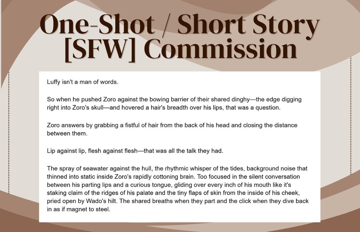 dannylongdan's tweet photo. Soft launching my writing commissions on VGen!!! Expect SKEB drabble and beta reading services in the future ^^

‼️20% Off for SFW One-Shots, starting at 8$‼️
(NSFW requests are open too as custom inquiry)

https://t.co/55z6lCJFPE

[#VGenComm #WritingCommunity #CommissonsOpen] https://t.co/WtW7q1RwyD