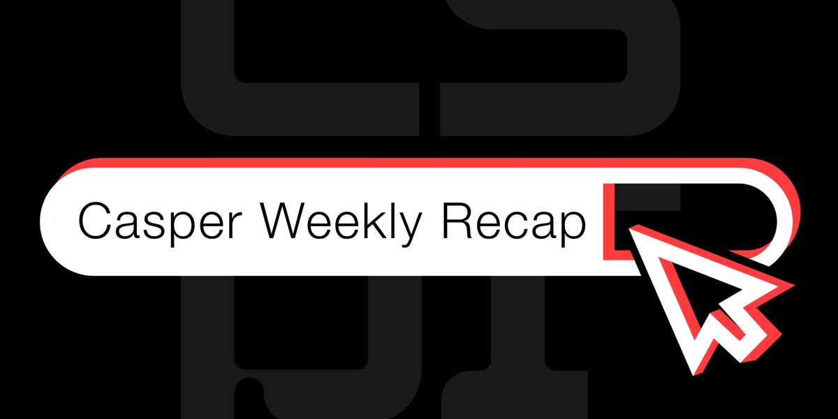 Casper_Network's tweet image. A busy week at Casper, and many more to follow.  

🤝 Ecosystem &amp;amp; Community  

🔺#CasperHackathon is officially open and now accepting submissions for the Qualification Round  

🔺CSPR.fans Season 4 is live, enabling the community to vote on Hackathon projects and…