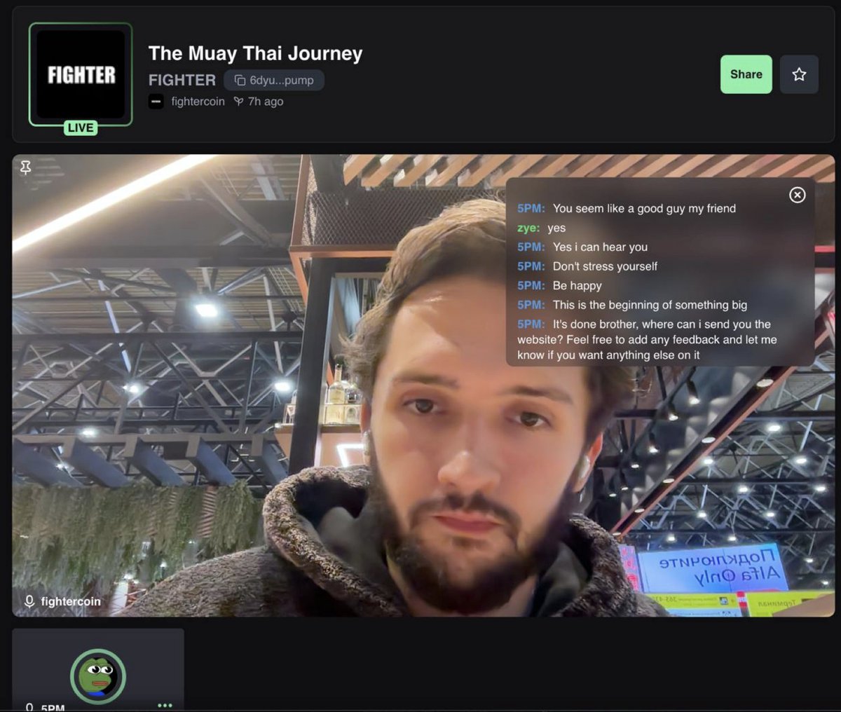 a_sumbulov's tweet photo. I just made a conversation on live stream with a guy who made $BAGWORK website.

So we making one for $FIGHTER

16k rn we almost reach ATH. SEND IT!!! https://t.co/aSszjm6OGe
