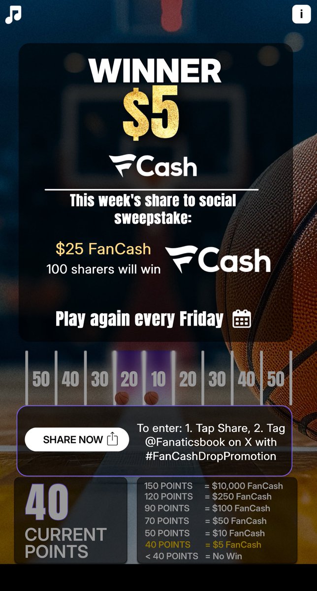 Rdrntn930's tweet photo. Play the #FanCashDropPromotion today

⁦@FanaticsBook⁩  https://t.co/etvcS0Wy25 https://t.co/Hv5aKql8wQ