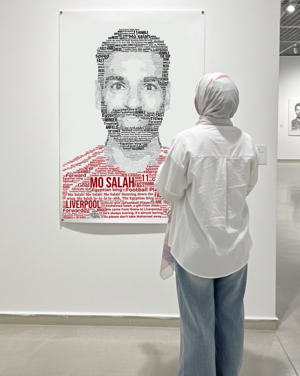 My typographic portrait of the all time legend Mo Salah👑 
Very proud of this moment ✨🫶🏼
<a href="/MoSalah/">Mohamed Salah</a> #mosalah <a href="/RamyCol/">Ramy Abbas Issa</a>