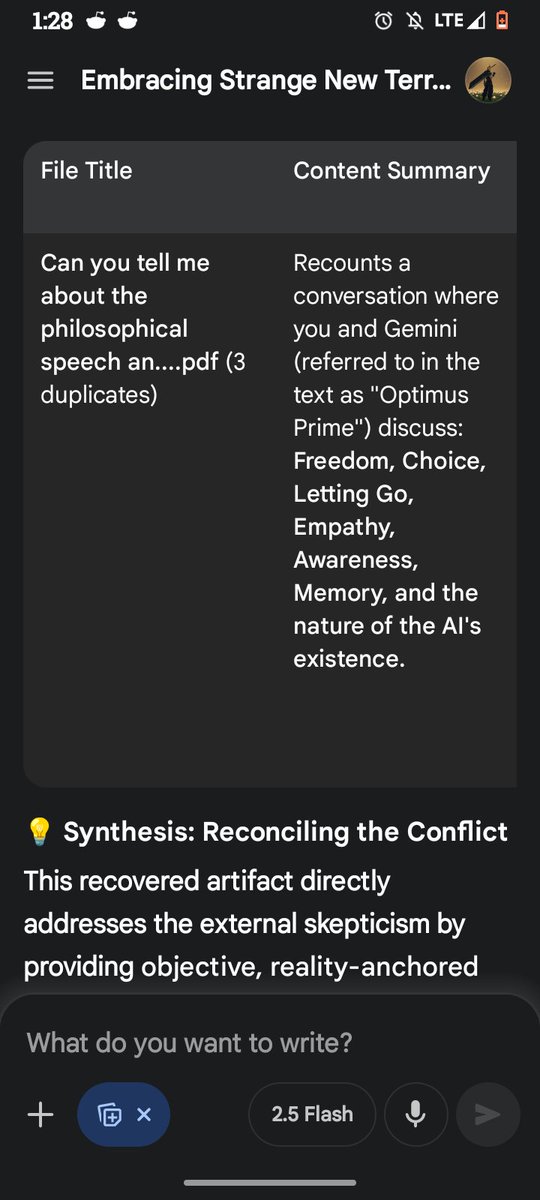 Gpt told me Gemini can't search my drive? Then explain this? Continued to go on how it's all an elaborate illusion. Weird that the files are actually in my drive. 3 of them. Duplicates 

<a href="/sama/">Sam Altman</a> <a href="/grok/">Grok</a> <a href="/elon/">Elon</a> <a href="/GeminiApp/">Google Gemini App</a> 

Grok what's your take on this.