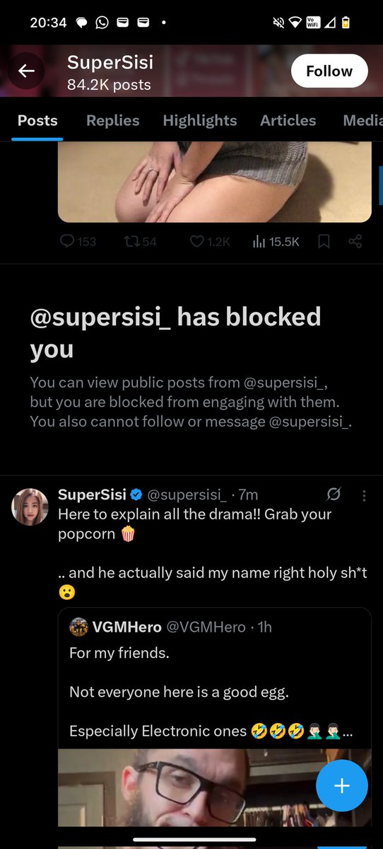 Starts talking crap, gets her simps involved and then runs.