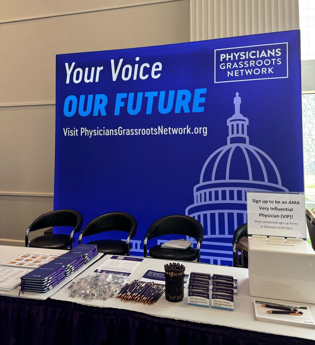 PhysGrassroots's tweet image. PGN is showing up strong at the #AMAmtg!🙌 Visit our booth to meet fellow advocates and pick up your #FixPriorAuth swag.

Before you stop by, check out our website to see how you can join us in holding insurers accountable to their latest pledge: bit.ly/3JVrfvy