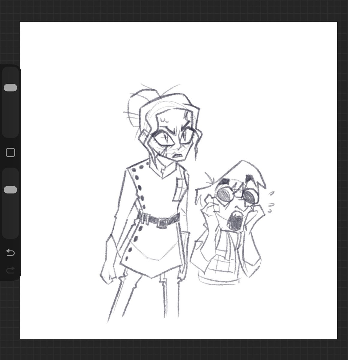 Victoria and Ygor sketch i did yesterday!