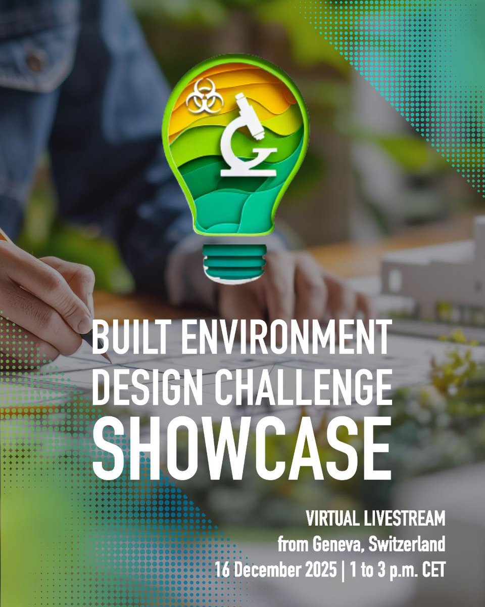 BioPrevail's tweet photo. Tune in virtually for the BioPREVAIL Built Environment Design Challenge Showcase — where global teams reveal bold, sustainable designs reimagining diagnostic containment labs under the #OneHealth vision.
📅 Register now: https://t.co/SkV7hz6TFa
#Biosecurity #BPShowcase25 https://t.co/xF3HFeAkln
