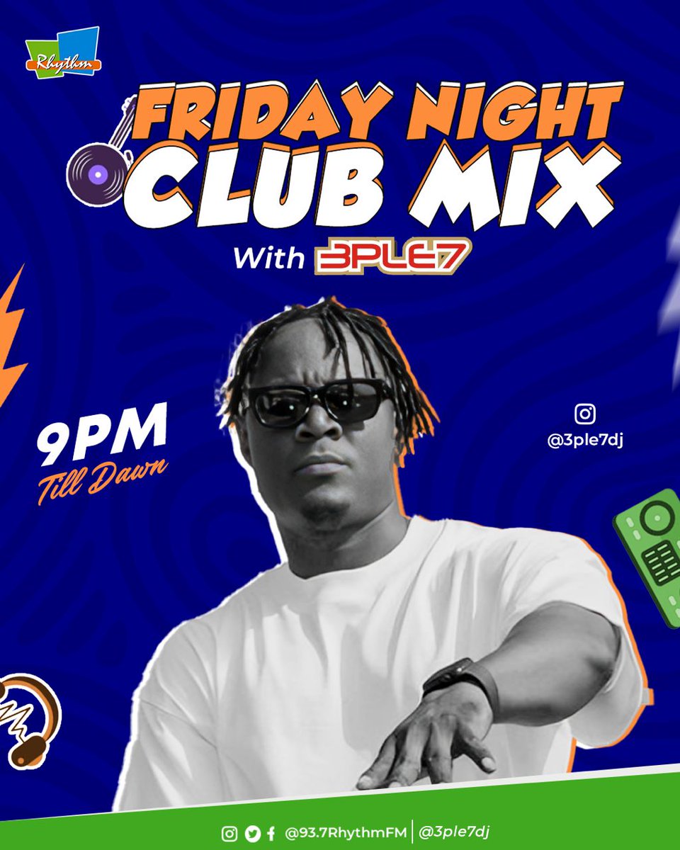 937RhythmFm's tweet image. 🔥 WE LIVE TONIGHT 🔥
No guest, just yours truly @3ple7Dj on the decks 🎧
PURE VACCINATION 💉 rolling nonstop energy heavy, transitions clean, vibe undefeated 🚀
If you’re locked in, you’re locked into greatness 🔥

#FridayNightClubMix #PureVaccination #SoloMode #EnergyOverload