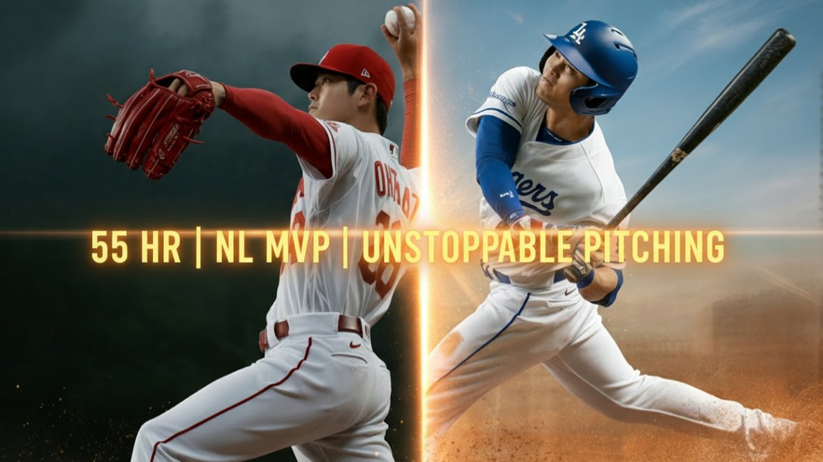 bytes_buzz's tweet image. Shohei Ohtani's POWERFUL 55 HR Season Leaves Fans in AWE youtu.be/G3df0v6kfsc?si… 

#ShoheiOhtani #Ohtani #TheUnicorn #MLBGREATNESS #NLMVP #MVP2025 #55HomeRuns #TwoWayPlayer #Dodgers #LADodgers #MLBHighlights #Baseball  #GOAT #WEWATCHINGGREATNESS