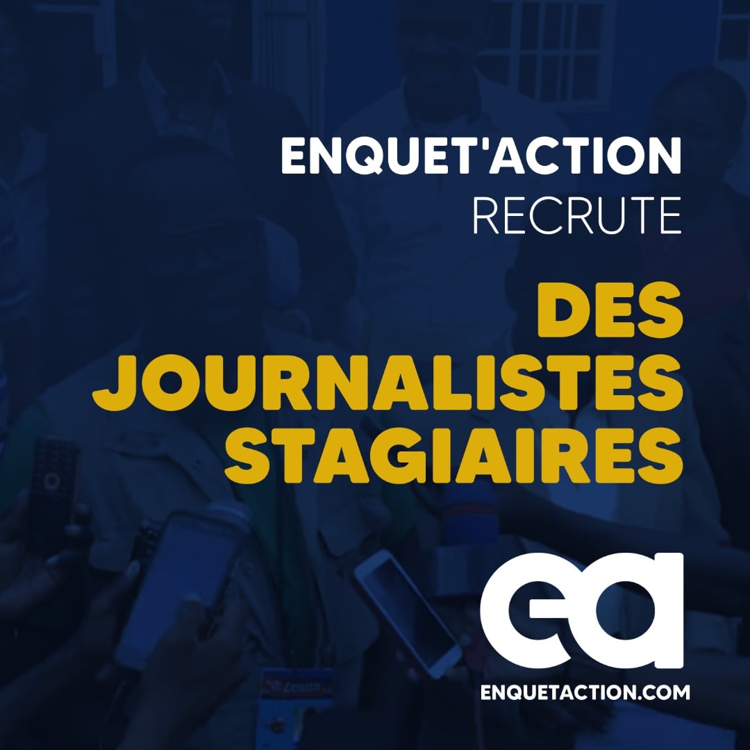 Enquet’Action recrute des journalistes stagiaires
Le média d’information et d’investigation numérique Enquet’Action recrute des journalistes stagiaires afin de renforcer son équipe.
