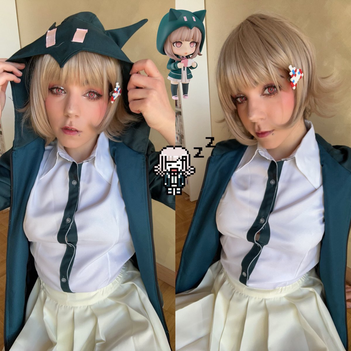 yunmirou's tweet photo. the ultimate gamer 👾 #chiakinanami 

#chiakinanamicosplay #danganronpa #danganronpa2 https://t.co/va6r7EgxYn