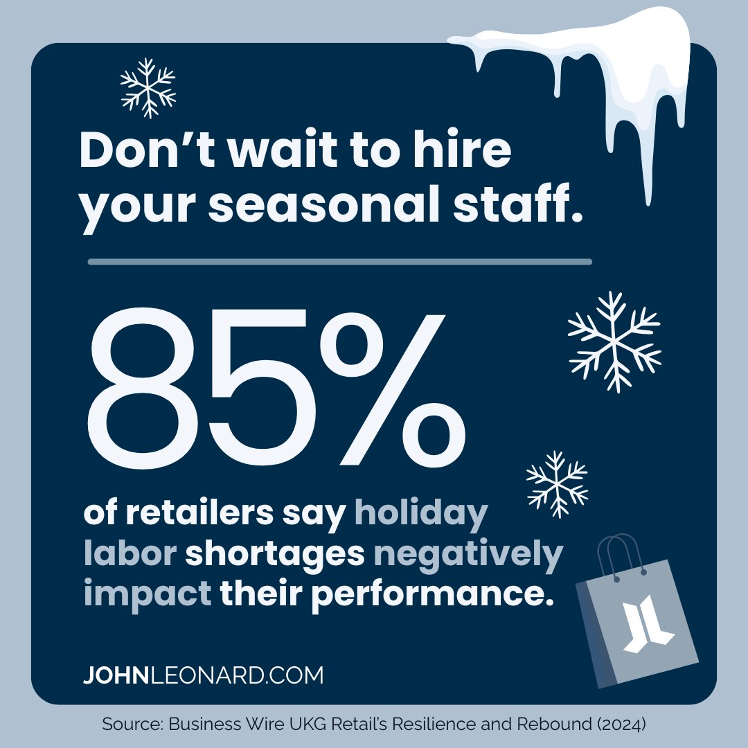 JLEmployment's tweet image. Avoid the holiday rush! ❄️ JOHNLEONARD can help your team run smoothly this season.

✨ Hire your seasonal Temporary Representatives today: johnleonard.com/temporary-staf…

#SeasonalHiring #BusinessSolutions #StaffingServices #TemporaryStaffing