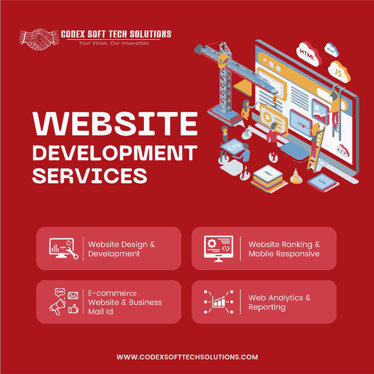 codexsofttechs_'s tweet image. Get a modern, responsive &amp;amp; SEO-ready website for your business.
E-commerce, ranking, analytics all in one place.
Grow online with Codex Soft Tech Solutions🚀

#WebsiteDevelopment #WebDesign #SEO #Ecommerce #BusinessWebsite #TechSolutions