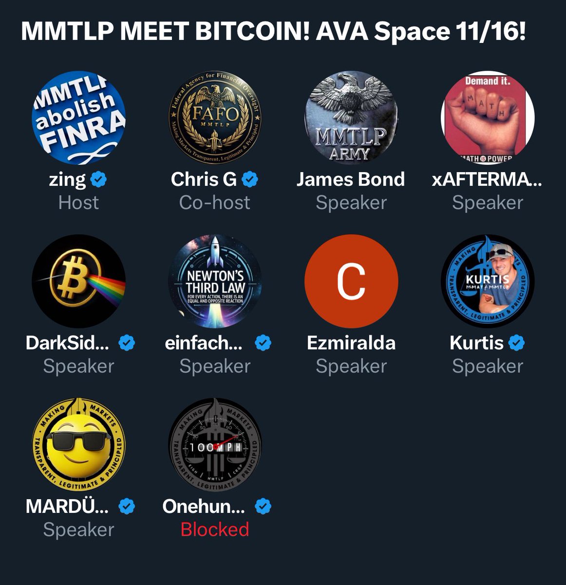 The $MMTLP market reformers brought in reinforcements lol….

The window of opportunity to use MMTLP for market reform before it’s resolved is closing quickly 

24k followers and just happens to spend last 2 days (hours) of time in an MMTLP space…. Where can I buy one of those