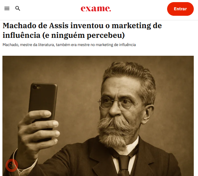 mdassisonline's tweet image. 🧵 Machado hackeou o algoritmo... 150 anos antes do algoritmo

Este fio aborda o ótimo artigo da @NataliaBeauty na @exame. Achei a proposta da autora bem interessante ao conectar Machado ao marketing de influência. 

Aqui, comento cada ponto.

O algoritmo muda toda semana.…