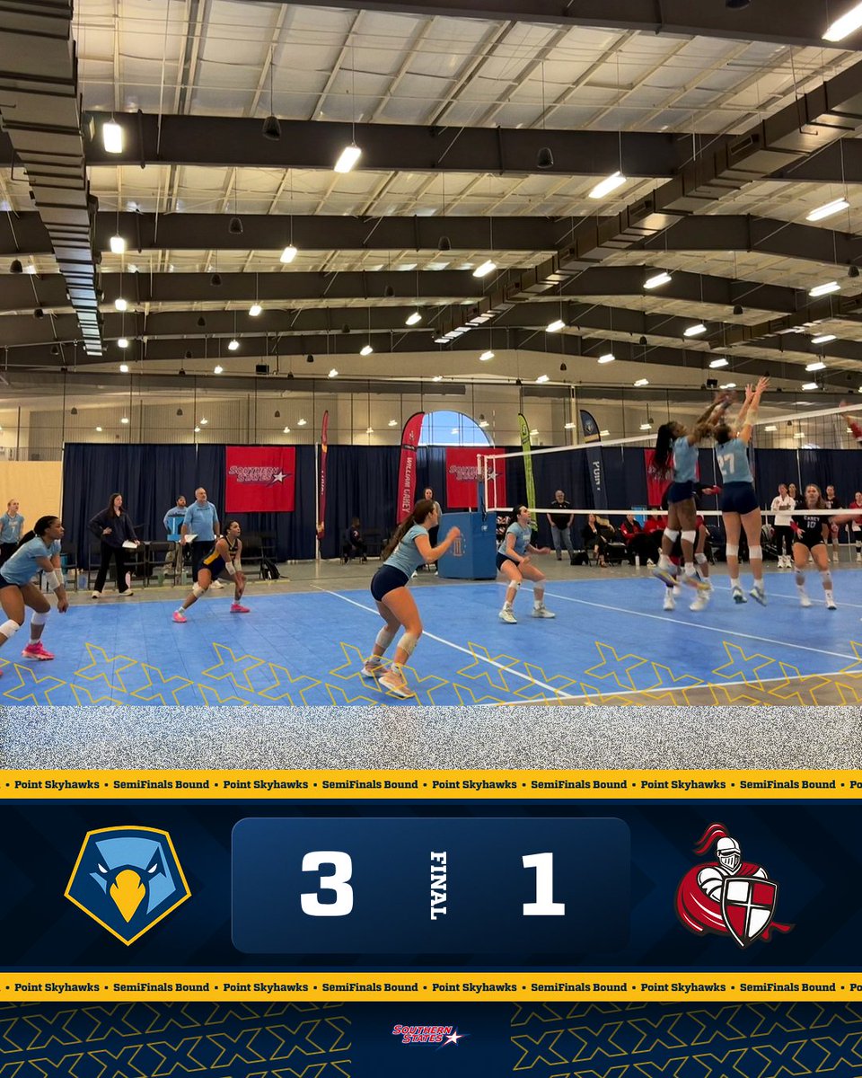 PointSkyhawks's tweet image. 🏐 Semifinals bound! Your Skyhawks will compete again TONIGHT at 6:30PM ET versus Loyola at the Multiplex at Cramton Bowl in Montgomery, AL. #TogetherWeFly