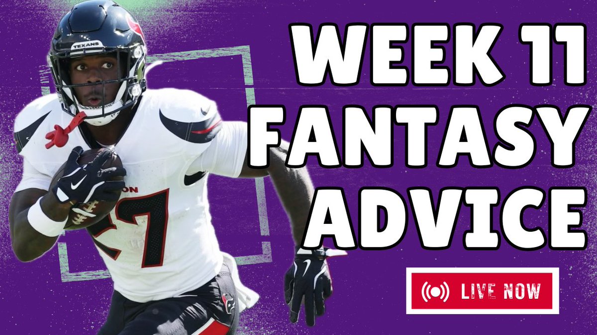 Week 11 Fantasy Football Advice! Tune in

youtube.com/live/r-dY-oTZr…

<a href="/MyFantasyLeague/">MyFantasyLeague.com</a>