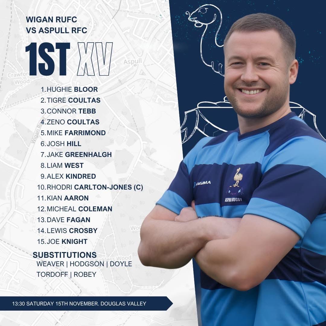 Aspullrfc's tweet image. Cup semi final tomorrow with an earlier than normal kick off at 1.30pm ⏰

🔹 Date, Saturday 15th November
🔹 Away at Wigan RUFC
🔹 Lancashire Plate semi final
🔹 Kick off 1.30pm

The squad is prepared and focused. Support is always appreciated.