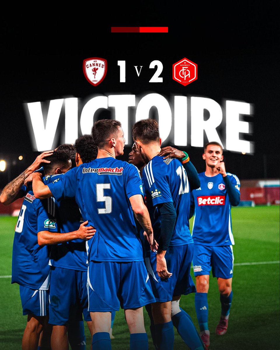 FCAnnecy's tweet image. 🔚✅

Ticket validé pour le huitième tour de la @coupedefranceCA  ! 🥰🫡

#ASCFCA