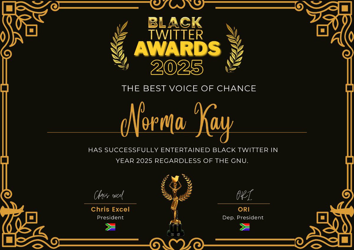 ChrisExcel102's tweet photo. You will never see her changing her profile to purple so she stand for something 

You will never see her at McDonalds queuing for R30 burger 

She is the voice of everyone. The dedicated hater of HOES 

comrades: The voice of change 

@realnorma_kay 

#BlackTwitterAwards2025 https://t.co/NOp4j5ETMO