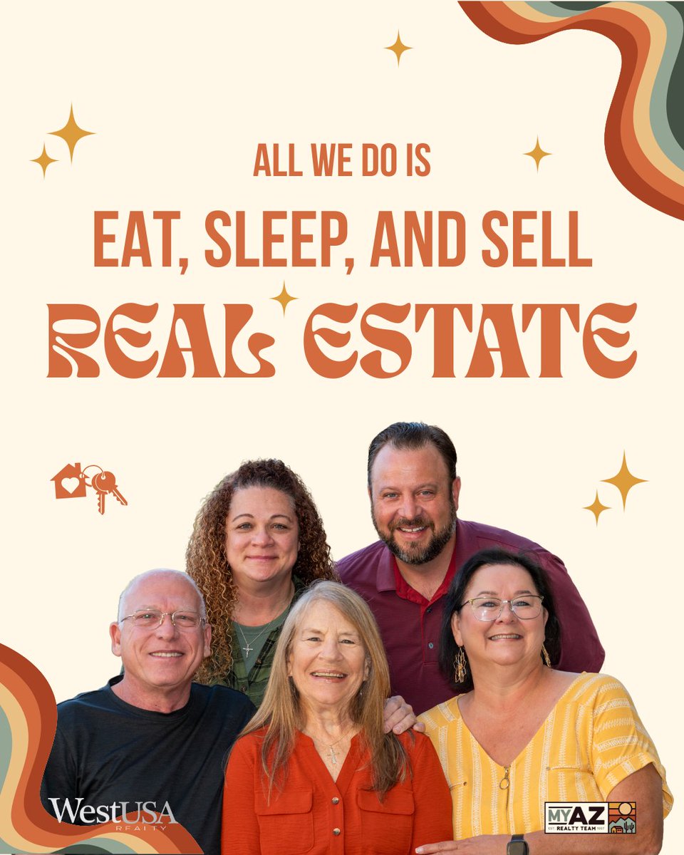 phoenixhomesaz's tweet image. With 40+ years of experience and 5 friendly faces, you can't go wrong with choosing our team for all your real estate needs 🥰 🏠 Ready to sell? Give us a call today - 480.630.6016

#MyAzRealtyTeam #WestUSARealty
#realestate #phoenixhomes #sellyourhomefast #sellyourhome