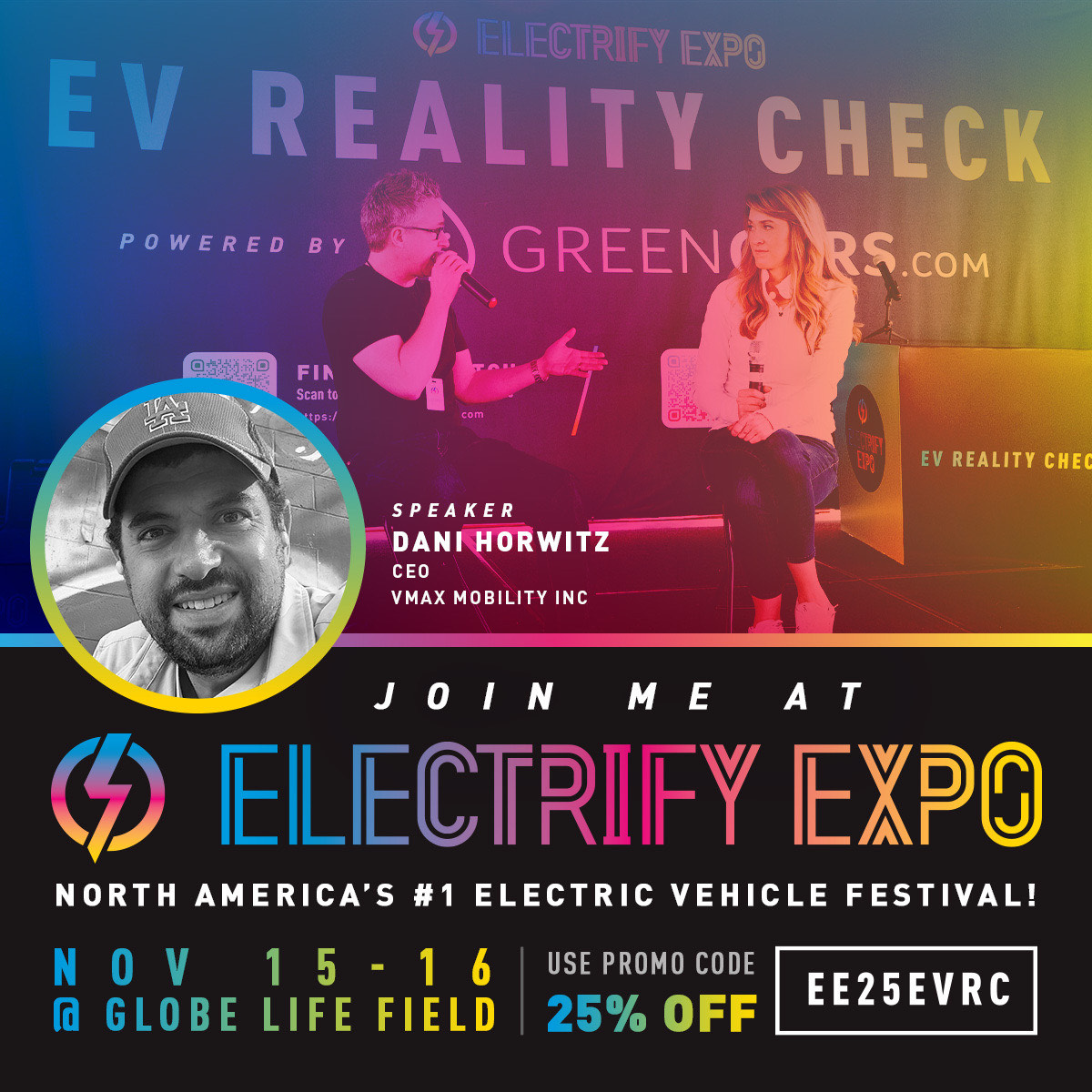 My first trip to Texas starts this weekend - and I’m incredibly excited. I’ll be speaking on the EV Reality Check Stage at <a href="/ElectrifyExpo/">ElectrifyExpo</a>, North America’s largest electric vehicle festival.

⚡️ Electrify Expo Dallas
📍 Globe Life Park – Arlington, TX
🗣️ EV Reality Check Stage —