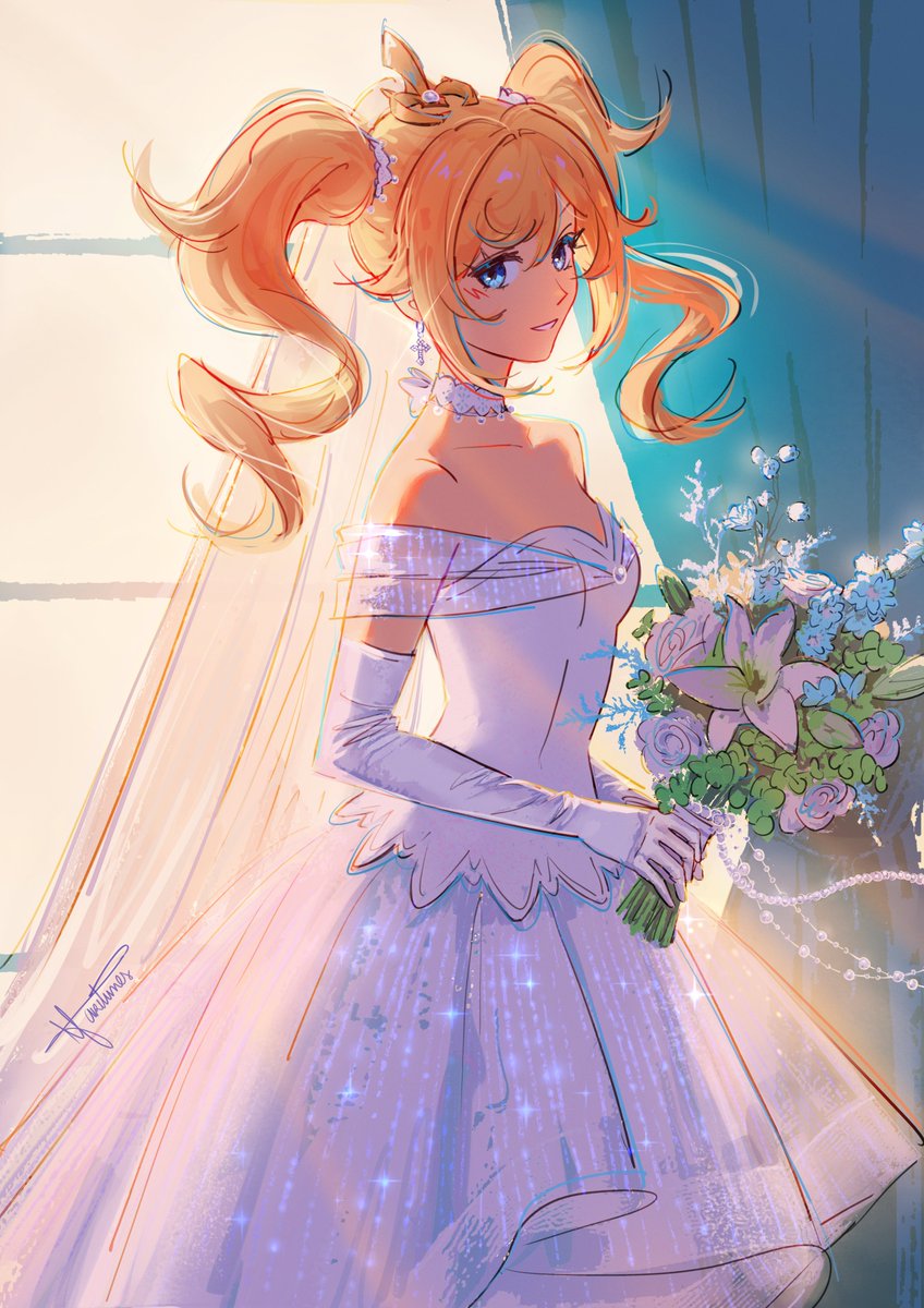 Another commission! This time it's Barbara from Genshin Impact!

My only words are: designing wedding dresses is so much fun! And the style my client wanted was very similar to my personal taste ✨

So, would you wear this dress?