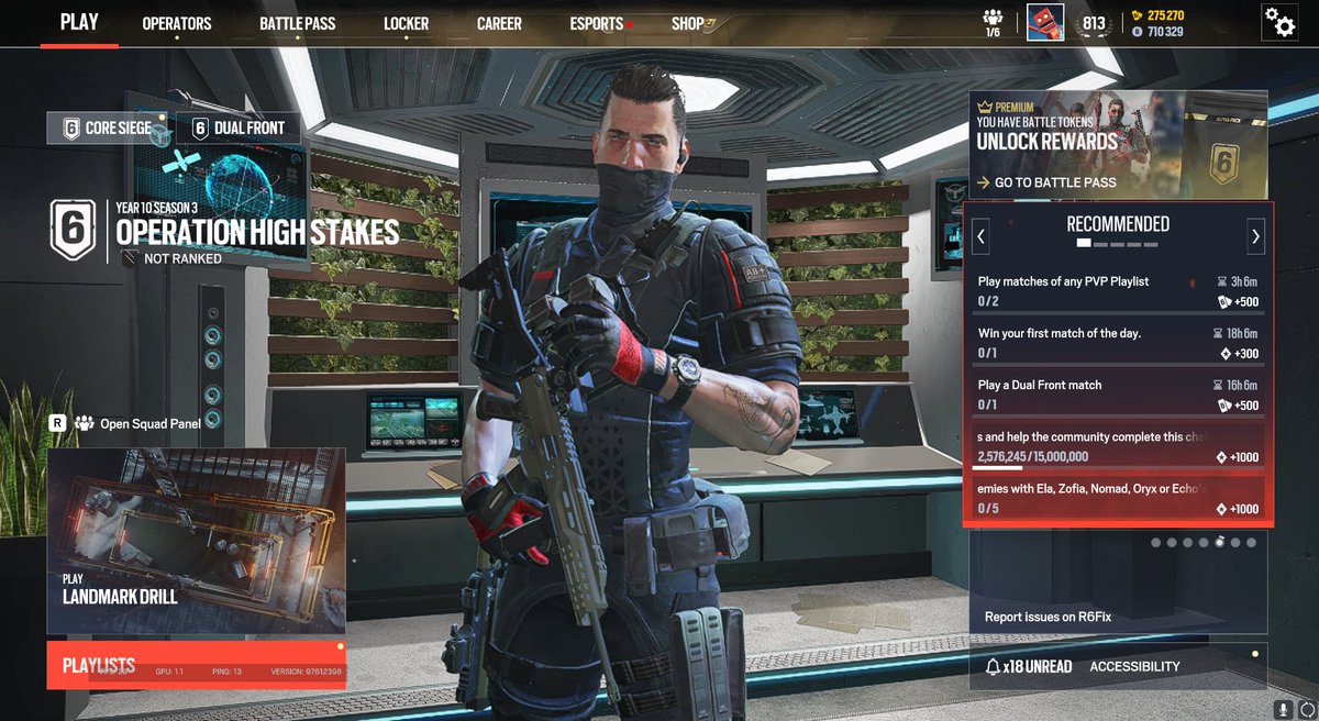 UUNOFPS's tweet image. SELLING MY R6 ACCOUNT!

R6 Credits 710 329 (worth ~4700€, not asking price, just to let you know)

A LOT of skins almost all glaciers/black ice etc.
Got every elite skin until I quit playing. 

New ones you can buy with the credits I got, same with skins.

DMs open to offers.