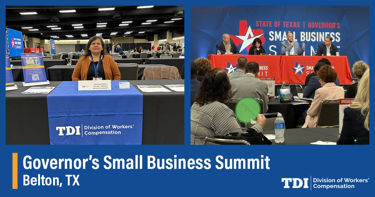 💼DWC staff attended the last governor's Small Business Summit of the year to educate employers on workers' compensation.

Missed the event? You can always access our resources online: bit.ly/TexasDWC