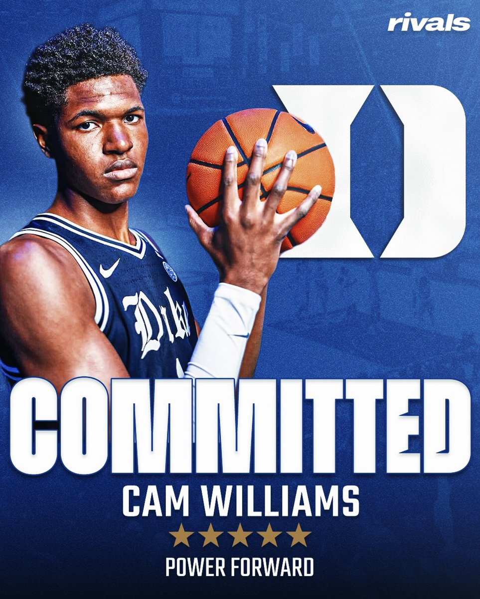 Compton_Magic's tweet image. 6-11 Cameron Williams @wearesmhoops 
Committed: DUKE
