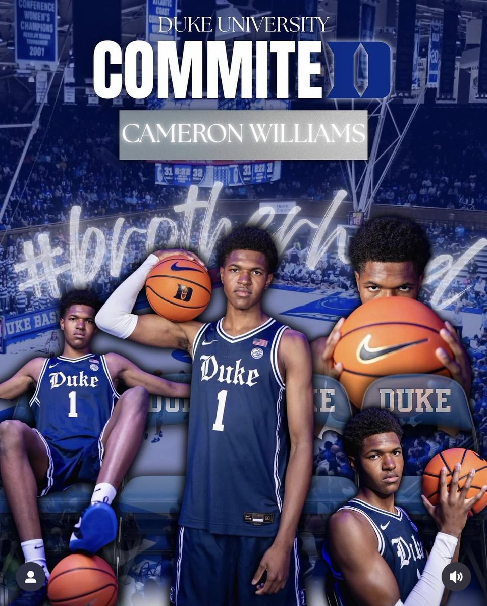 Compton_Magic's tweet image. 6-11 Cameron Williams @wearesmhoops 
Committed: DUKE
