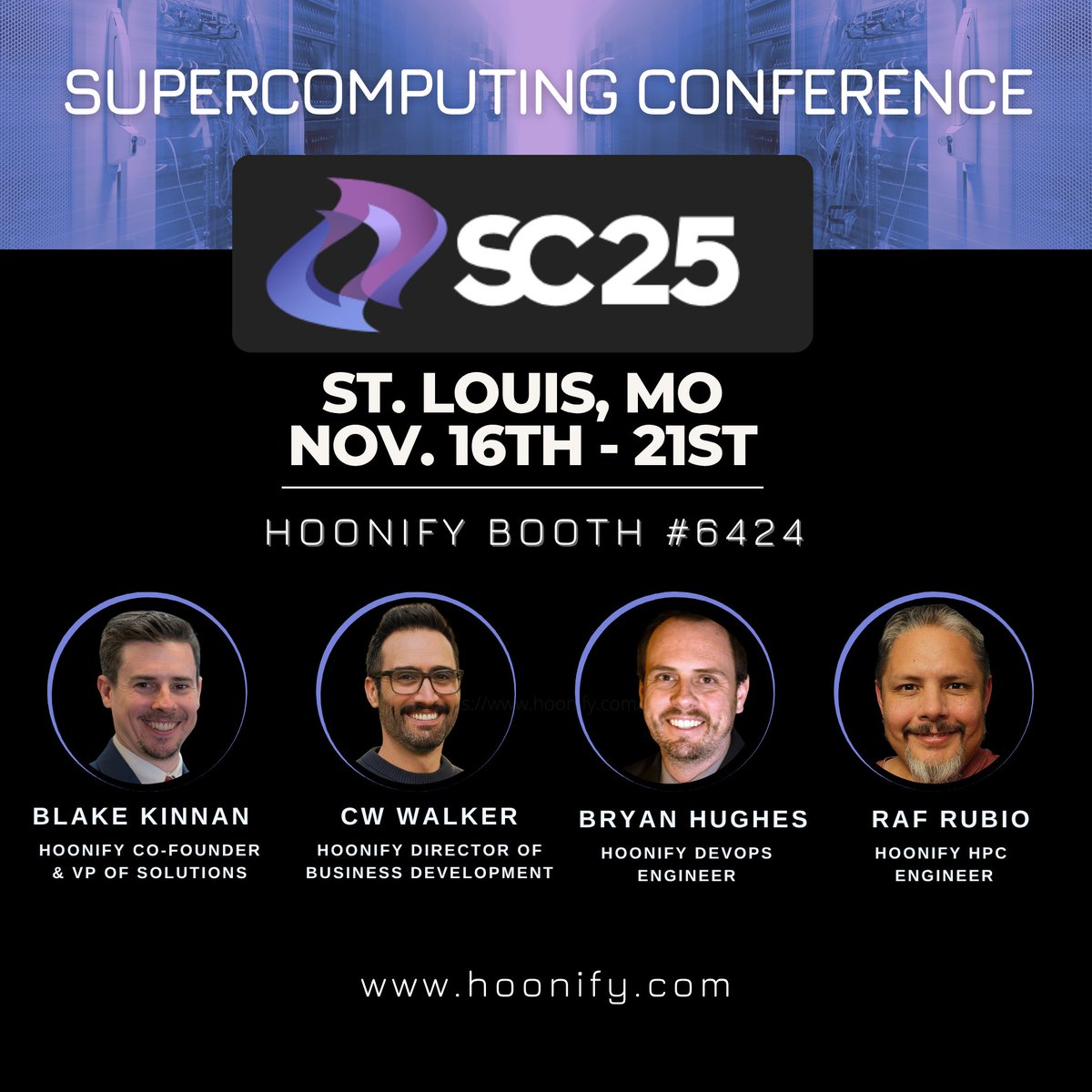 hoonify_tech's tweet image. #Hoonify is gearing up for #SC25 in St. Louis, MO | Nov. 16th – 21st!
Swing by Booth #6424 to see #TurbOS in action &amp;amp; learn how our #supercomputing software transforms how organizations deploy, manage, &amp;amp; accelerate their systems.
na2.hubs.ly/H0244vZ0
na2.hubs.ly/H0244_R0