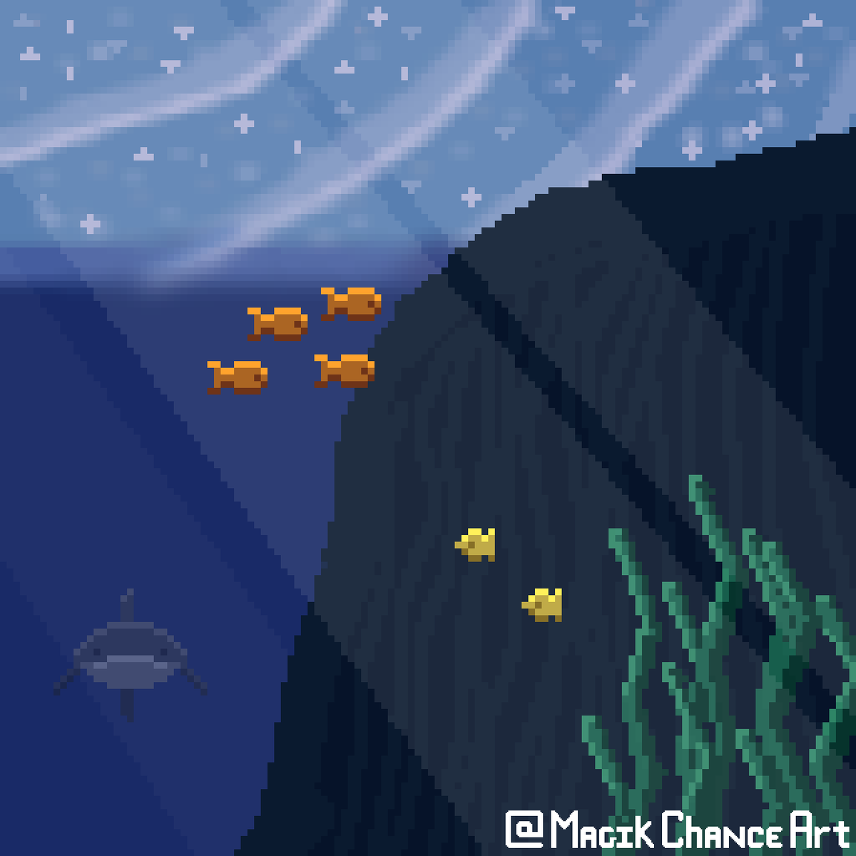 MagikChanceArt's tweet image. #pixel_dailies: Shelf

I am so bad at scenes. Anyway, continental shelf.

#pixelart