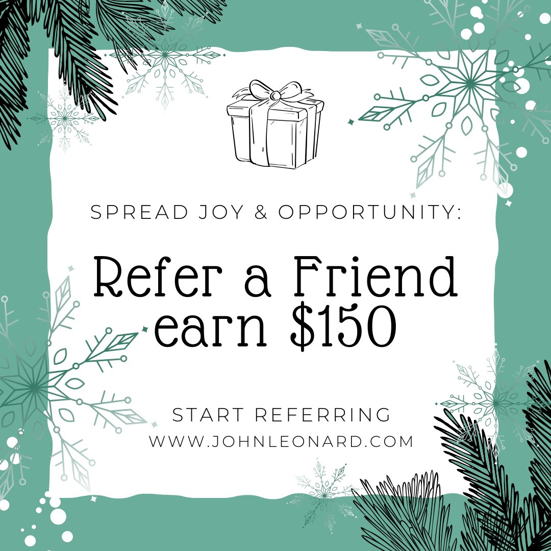 JLEmployment's tweet image. Spread the seasonal cheer by connecting great people with great opportunities. ✨

💸 Earn $150 for each and every successfully placed referral. Head to our website and start referring now! johnleonard.com/refer-a-friend/

#Referral #Networking #JobOpportunities #Bonus