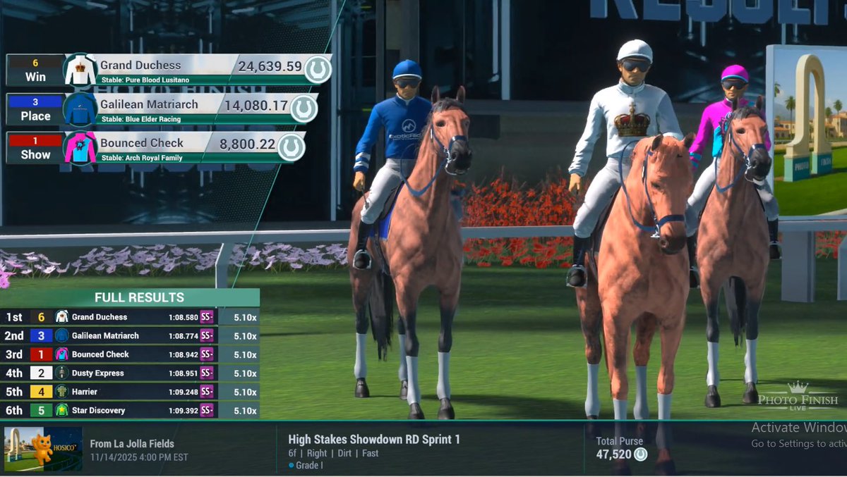 shame this filly didn’t qualify for TT Sprint