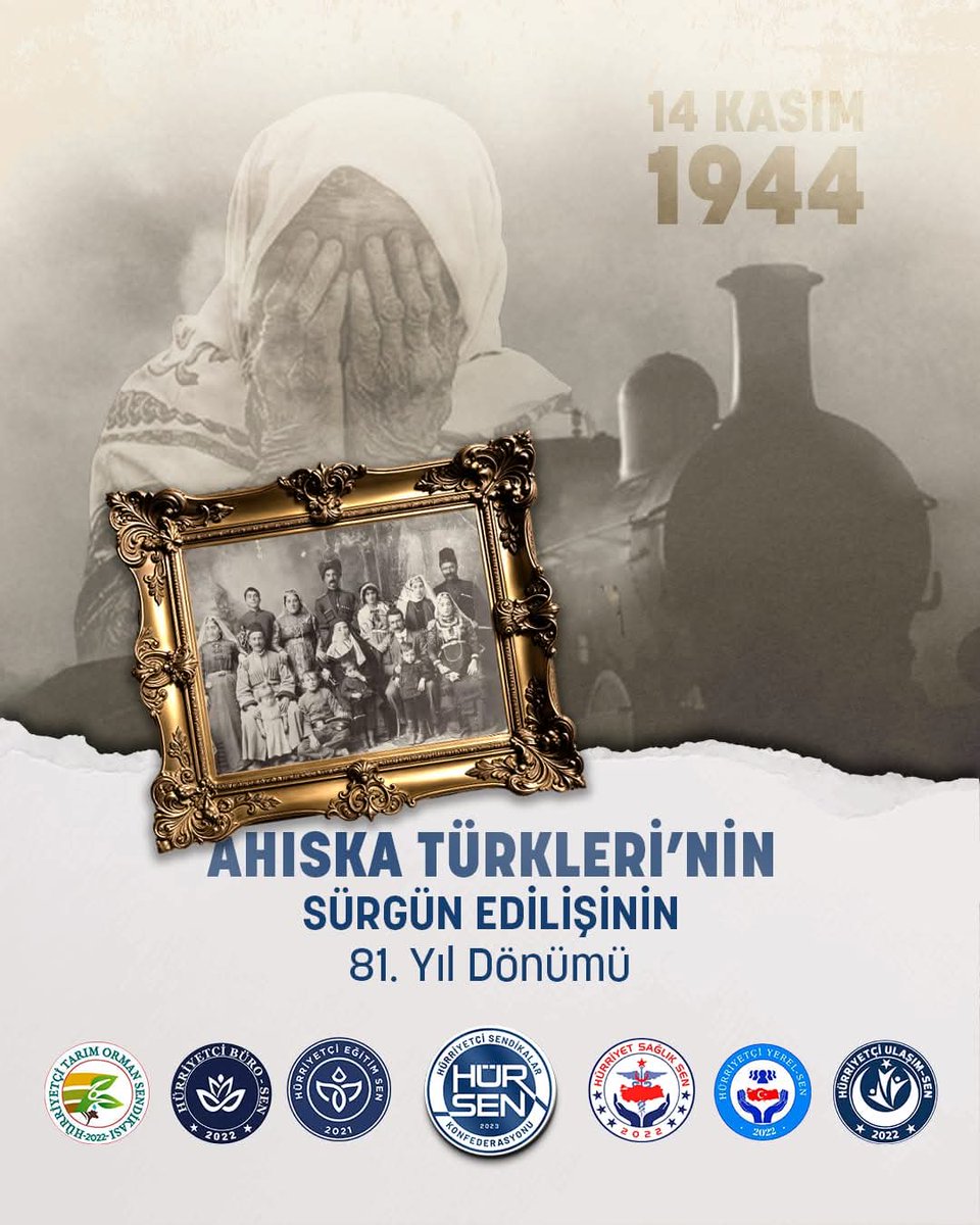 ersntnrkl's tweet image. Ahıska Türklerinin sürgün edilişinin 81. yılı

Türk Tarihini Bil .... Türk Tarihinde Yaşanılan Zulmleri Unutma, Unutturma !!!

#ahıska
#ahıskatürkleri