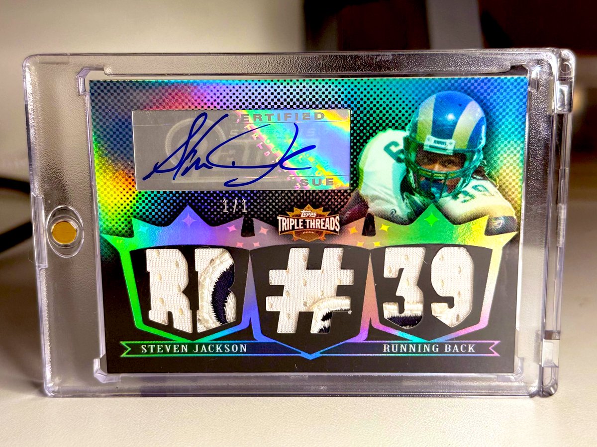 Steven Jackson Topps Triple Threads 1/1 #thehobby